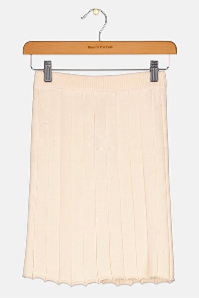 Reserved Kids Girl Crochet Skirt, Cream