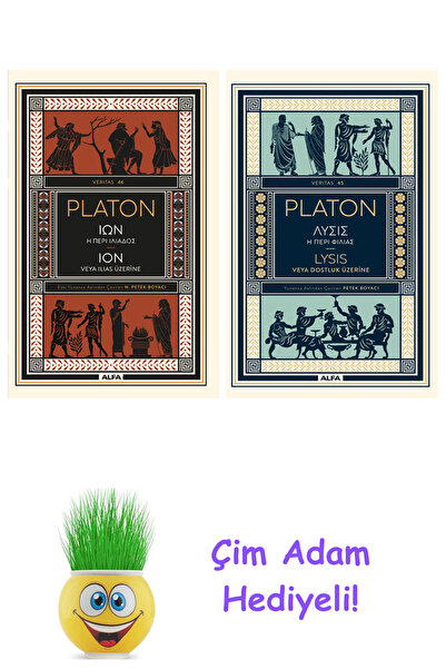 Alfa Yayınları Platon 2 Kitap Seti + Çim Adam Hediye