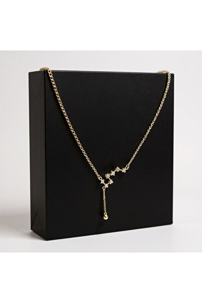 EleganTrend GOLD RENK OURELİA FASHION YILDIZLAR ARASI KOLYE 925 AYAR GÜMÜŞ MİNİMAL