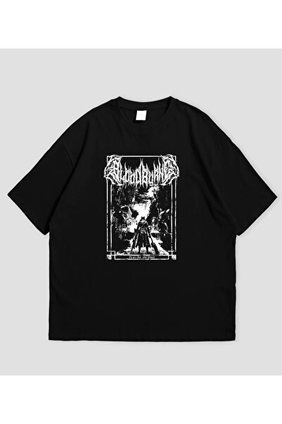 SVART WEAR Bloodborne - تي شيرت كبير الحجم للجنسين