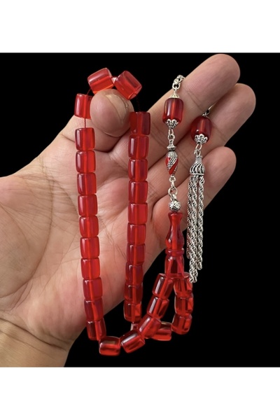 Trikala سبحة من العنبر الناري القابل للضغط، قابلة للتجميع، مقاس 10×9 ملم