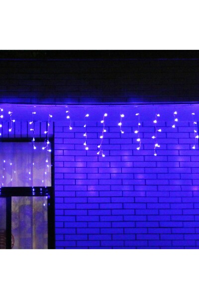 Flippy Christmas Lights, Fringe Type, 7 m, 200 LEDs, Interconnectable, Blue