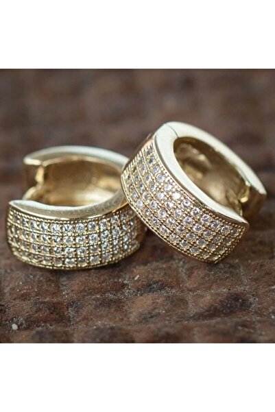 OEM Cercei Royal Shine – Eleganță Aurie și Cristale de Zirconiu Cubic