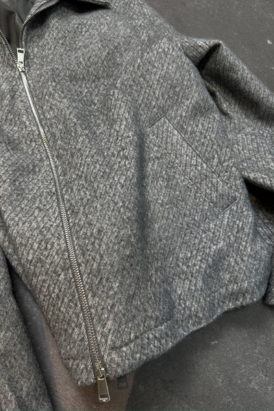 ROY501 Men's Cashmere Jacket Seasonal Cashmere Jacket with Double Zipper Detail