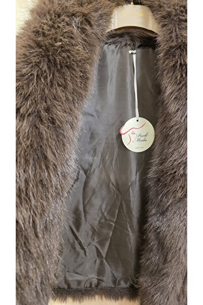 Park Moda Fur Vest Plain Pattern