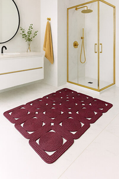 MaVaux Solena Jüt Hasır Dikdörtgen Şık Kilim Halı Paspas Yolluk Evinizi Şımartın Tarzınızı Yansıtın