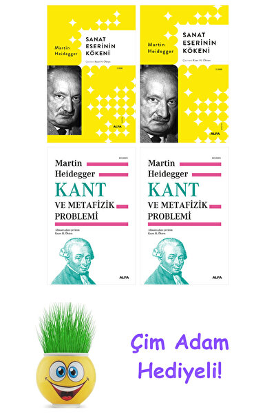 Alfa Yayınları Martin Heidegger 4 Kitap Seti + Çim Adam Hediye