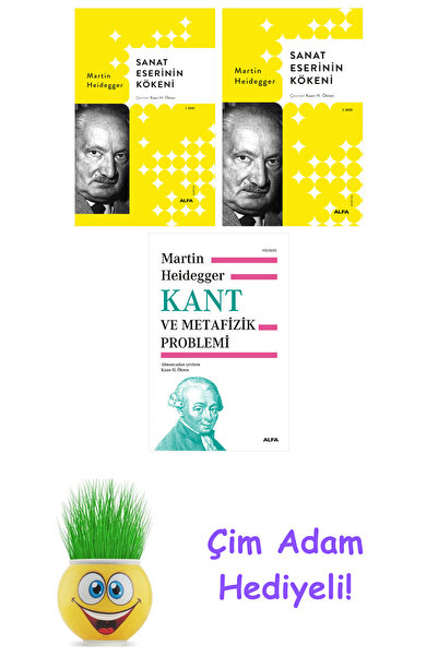 Alfa Yayınları Martin Heidegger 3 Kitap Seti + Çim Adam Hediye