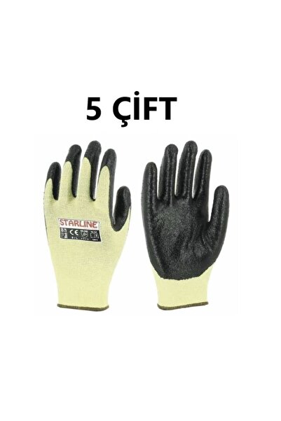 Starline 5 Pairs of Nitrile Coated Aramid Gloves E-115100 4231B X2Xxxx (P) Si...