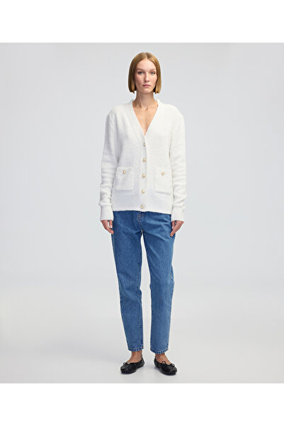 İpekyol Suni inci düğmeli hırka