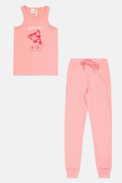 Zivame Kids Girl 2 Pcs Graphic Print Top And Bottom Pyjama Set, Pink