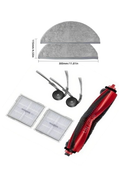 LİN GRUP Σετ ανταλλακτικών συμβατό με το μοντέλο Roborock Q8 Max pro RRA1TAL