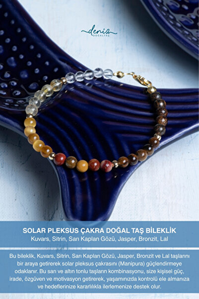 Deniz Doğal Taş سوار معتمد من حجر الشاكرا الطبيعي من نوع سولار بلكسس مع غطاء فضي