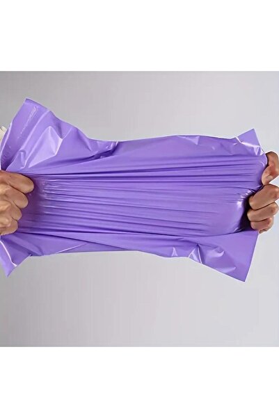 iğne izi Kargo Poşeti, E ticaret Poşeti, Paketleme Poşeti, Cepsiz Kargo Poşeti, Lila 25x35 (100 Adet)