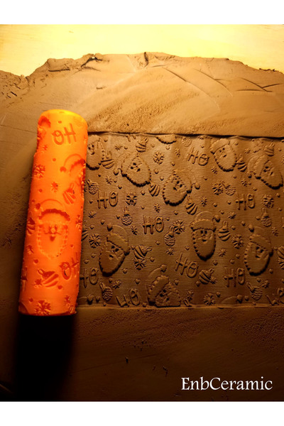 Enceramic 10 CM YILBAŞI YENİ YIL KURABİYE SERAMİK & POLİMER KİL KALIP DOKU RU...