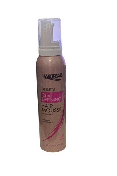 HAIRTREATS موس العناية بالشعر المجعد والمحدد بزيت الجوجوبا 150 مل