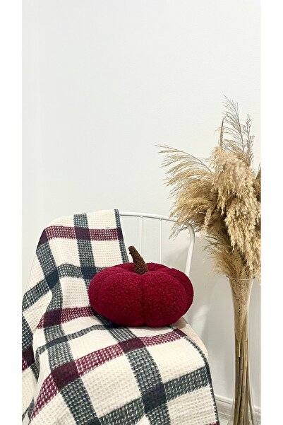 Madame Clean Home 100% Natural Teddy Fabric Decorative Pumpkin 35X35 cm Throw...