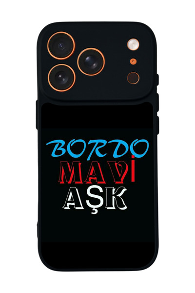 Aksel Kılıf غطاء حماية متوافق مع هاتف آيفون 17 برو من أبل، مطبوع، أسود غير لا...