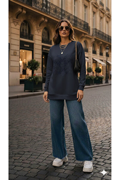 Moodbasic Embroidered Stone-Set Tencel Tunic