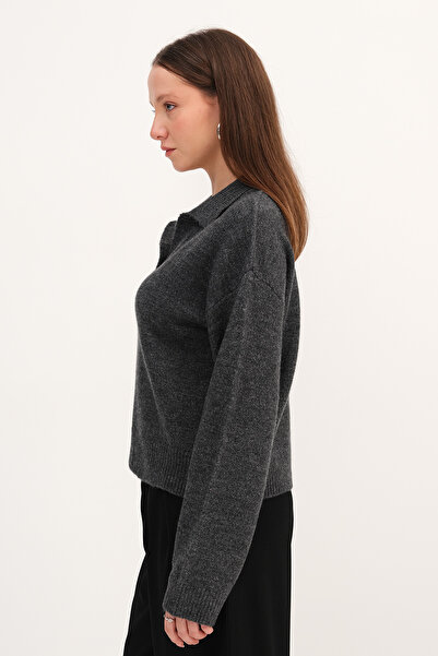 Addax Поло Yaka Трикотажний светр K3496
