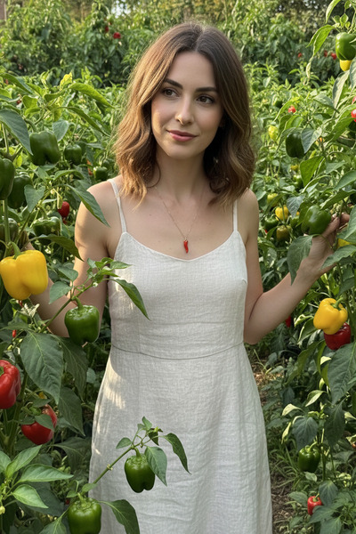 Utku Kuyumculuk 14 AYAR ÖZEL TASARIM KIRMIZI BİBER KOLYE