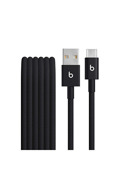 Apple Cablu Beats USB-A la USB-C, 1,5 m, țesut, negru
