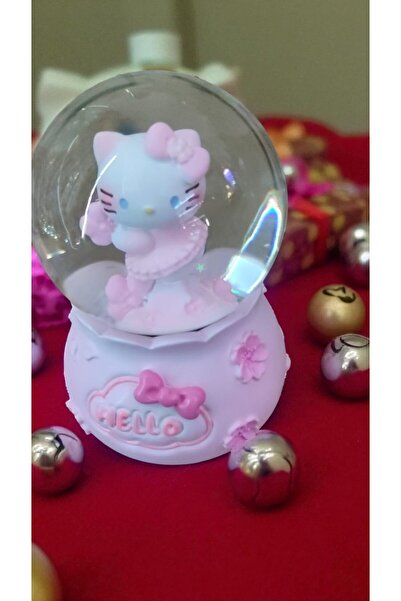 FAMEMUS ACCESSORY Hello Kitty Işıklı ve Müzikli Hediyelik Kar Küresi Boyut 15...