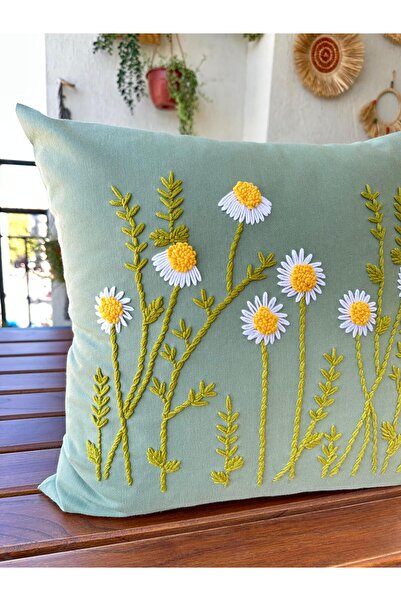 punchatolyem Panch Punch Daisy Model Handmade 43X43 cm Mint Green Color