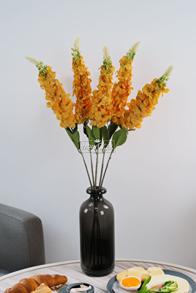 Yapay Çiçek Deposu Yapay Çiçek Snapdragon Dali 70 cm Sari