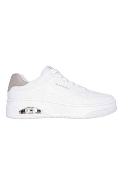 SKECHERS , Uno Court eco-leather sports shoes, White, 39