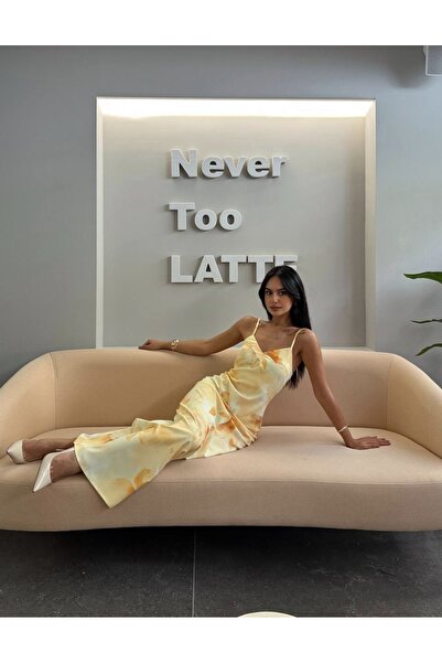 Girl Askılı çok renkli elbise