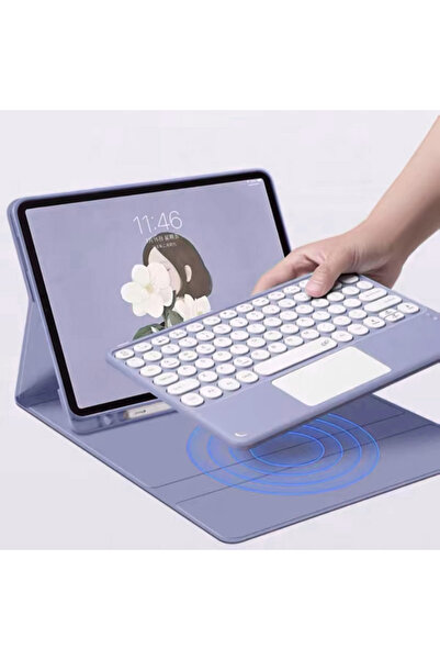 Other iPad Pro 11 Gen5 Bluetooth Keyboard Case with Touchpad (Purple)