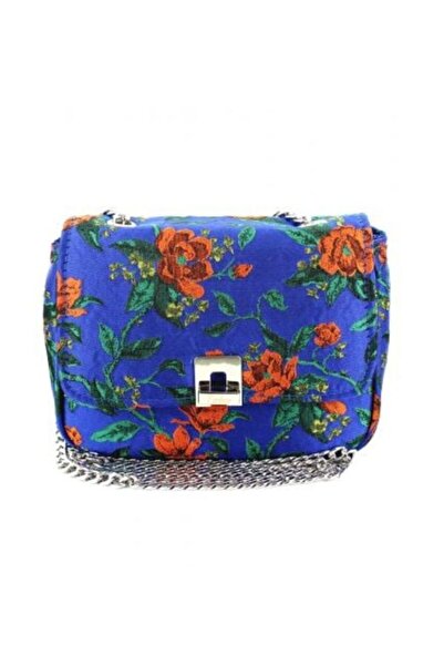MENBUR Geanta Albaretto albastra model floral crossbody