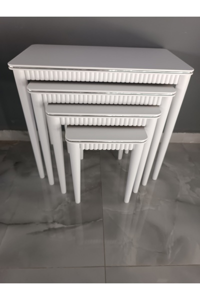 Hdbhome Vera zigon beyaz gümüş