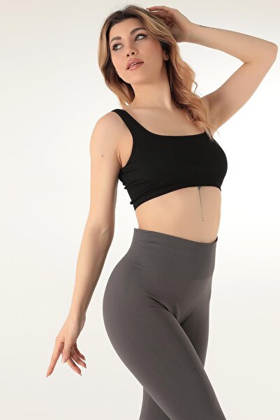 Miorre Thick Strap Ribbed Sports Bra