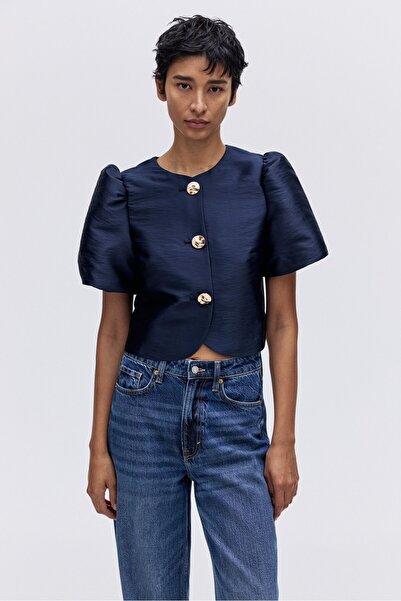 H&M Kabarık Kollu Bluz