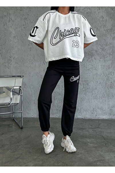 CHARME Summer Chicago 23 Printed Oversize Lower Top Unisex Tracksuit Set