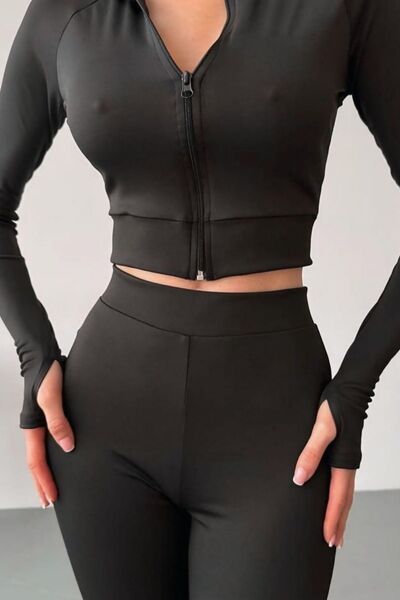 Fashiontayt Scuba Fabric Bottom Top Zippered Suit