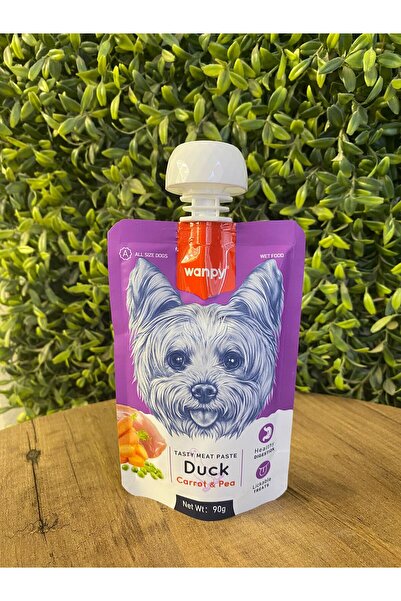Wanpy Meat Paste Duck, Carrot & Pea Taze Ördekli, Havuçlu ve Bezelyeli Köpek ...