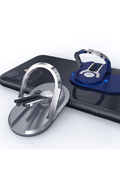 Other Suport multifuncțional pentru inel de deget și orificiu de aerisire pentru telefon (argintiu)