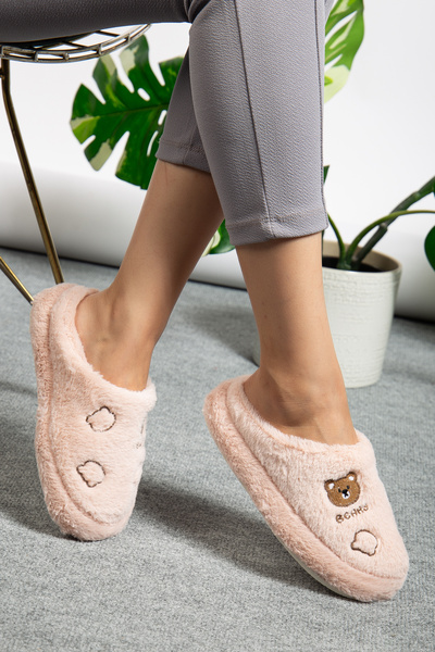 Jackers Унісекс плюшевий милий ведмедик з вишивкою, весільний набір, подарункові домашні капці