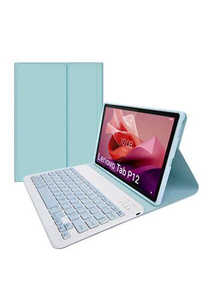 Other Carcasă cu tastatură Bluetooth pentru Lenovo Tab P12 TB-370 (albastru)