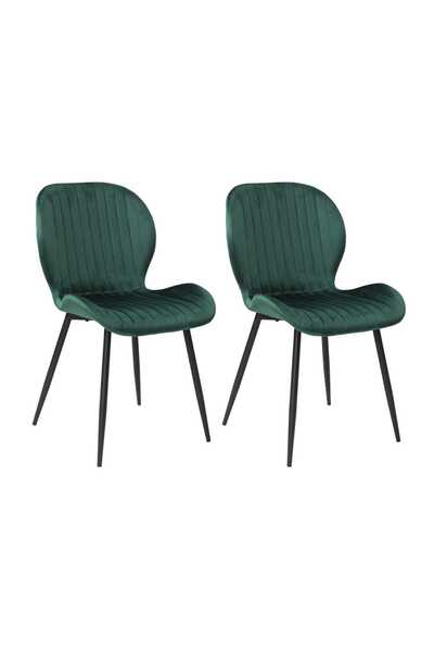 ARTA DOOR Set of 2 Dark Green Opal Chairs, HoReCa, Kitchen, Living Room, Office, Bedrooms, Hallways