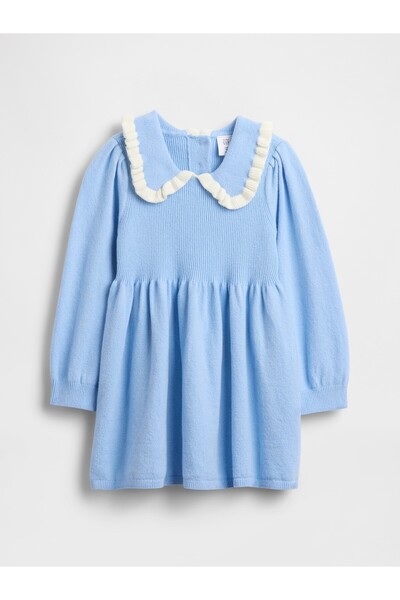 GAP Kız Bebek Mavi CashSoft Elbise