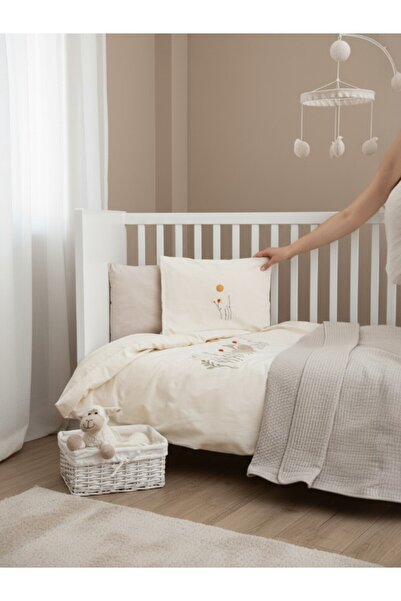 Şaheser طقم غطاء لحاف للأطفال من ليتل شيب – 100% قطن، ذو ملمس ناعم