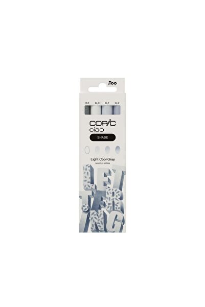 Copic مجموعة ظلال العيون من سياو - 4 قطع - رمادي فاتح بارد