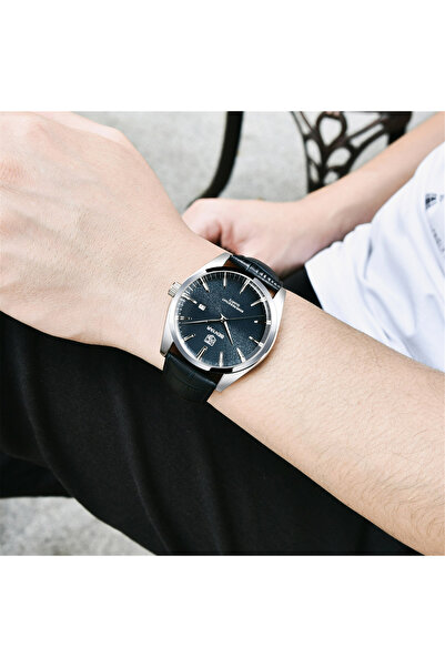 Benyar Ceas bărbătesc cuarț, curea din piele, elegant, clasic, analogic