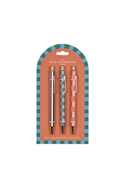 designworks ink A Dopo 3-Piece Ballpoint Pen Set - Line, Tile