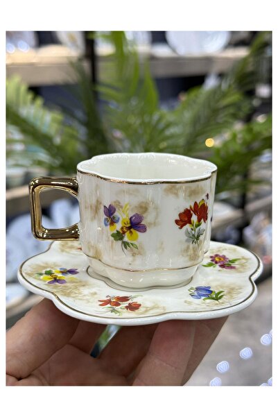 ROY KING Lıssome 6 Lı Kahve Fincan Takımı Beyaz