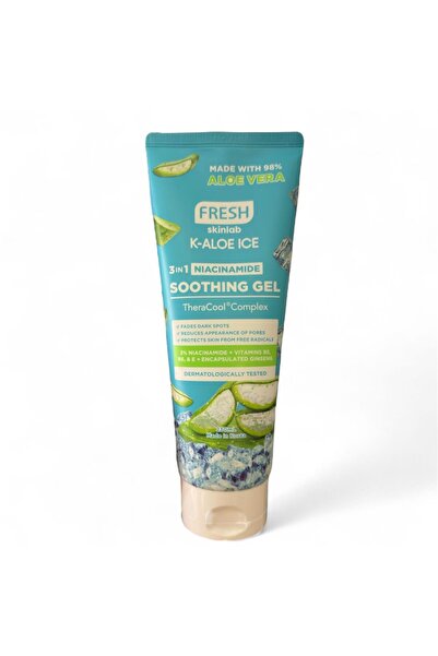 Fresh جل مهدئ للبشرة من سكين لاب كيه- ألو آيس 3 في 1 بالنياسيناميد، 230 مل